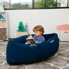 Bouncyband - Canot sensoriel gonflable Peapod - 122 cm - Bleu-Pratique: gonflage/dégonflage simple, rapide et sans effort pour un rangement facile