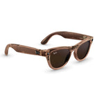 Ray-Ban Meta - Lunettes Skyler Gen 2 AI - Verres Transitions transparents/marrons - Monture pêche brillante-Prêt pour la prescription avec plusieurs types de lentilles parmi lesquels choisir