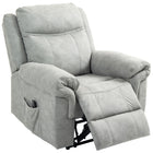 HOMCOM - Fauteuil inclinable manuel avec massage par vibration et poches latérales - gris-Zones de massage ciblant le dos, les lombaires, les cuisses et les jambes 