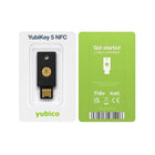 Yubico - Clé de sécurité YubiKey 5 NFC - USB-A + NFC - Noir-Conçue comme une clé USB-A et NFC pour une authentification multifacteurs sécurisée