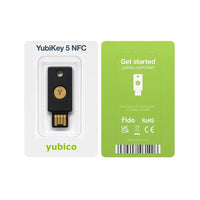Yubico - Clé de sécurité YubiKey 5 NFC - USB-A + NFC - Noir-Conçue comme une clé USB-A et NFC pour une authentification multifacteurs sécurisée