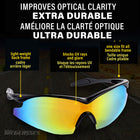 Bell + Howell - Kit de protection solaire et lunettes de soleil Tacvisor anti-éblouissement, polarisé HD et anti-UV pour pare-brise-Monture ultra résistante: monture flexible, taille unique qui s’adapte à la plupart, conçue pour le confort et la durabilité au quotidien