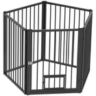 PawHut - Parc à chiots 5 panneaux avec porte - 30 po H-Utilisation polyvalente à l'intérieur, à l'extérieur ou comme barrière pour chien