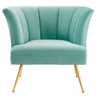 Modway - Veronica Chenal Touffé Performance Velvet Fauteuil - Monnaie-Construction solide