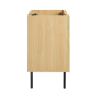 Modway - Chaucer 30" Armoire de toilette de salle de bain (lavabo non inclus) - Chêne-Portes en rotin tissé