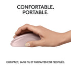 Logitech - M240 Silent Souris sans fil - Rose-Longue portée : Bluetooth souris sans fil fiable et à longue portée jusqu’à 10 m/33 pieds de votre ordinateur (3)