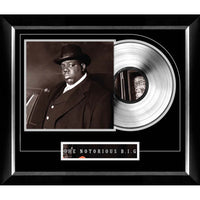 Notorious BIG Life After Death Music Cover with Silver Vinyl - Impression encadree - 28" x 24"-Qualité supérieure - music memorabilia