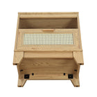 Manhattan Comfort - Table de nuit Sheridan 21,63" style mid-century moderne - Nature-15,55 po L x 21,63 po l x 21,63 po H