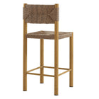 Modway - Parkland Terrasse extérieure Rotin et aluminium Tabourets de comptoir - Naturel - Ensemble de 2-8