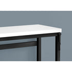 Monarch Specialties - 7681 Bureau 48 po L - Hauteur Adjustable Blanc/Metal Noir-Bureau réglable parfait pour tous les ordinateurs portables ou tablettes; surface facile à maintenir fini de tous les côtés