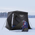 Outsunny - Tente De Pêche Sur Glace Isolée Pour 4 Personnes, Abri Portable Avec Fenêtres De Ventilation-Accessoires : 8 piquets de sol, 4 boucles de cordon   
