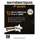 Dynamic Math book BC 4e année-Le classeur contient des instructions, des exemples et des questions pratiques