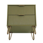 Manhattan Comfort - Table de nuit moderne DUMBO 51 cm à 2 tiroirs - Vert olive-10