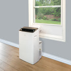 Danby - Climatiseur portable 12 000 BTU - Blanc-Conception à double tuyau : Une nouvelle conception innovante garantit une fuite de chaleur minimale et un refroidissement maximal.