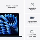 Apple - Portatif MacBook Air 13 po - Puce M4 - SSD 256 Go - Mémoire unifiée 16 Go - Minuit - Anglais-Si Vous Aimez iPhone, Vous Allez Adorer Mac - Mac fonctionne en parfaite synergie avec vos autres appareils Apple. Affichez et contrôlez votre téléphone sur votre Mac grâce à la recopie d’iPhone. Copiez une image sur iPhone et collez-la sur votre Mac, ou utilisez Mac pour texter dans Messages et répondre à des appels FaceTime