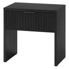 Hudson&Canal - Table de chevet Kenslow 24 po - Grain noir-La capacité de poids maximale est de 50 lb, les tiroirs peuvent contenir 10 lb chacun