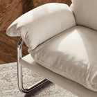 Modway - Ansel Performance Velvet Chaise d’accent - Albâtre-Conception en porte-à-faux
