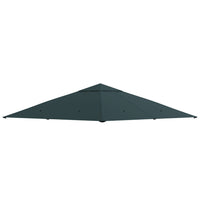 Outsunny - Remplacement de toit pour gazebo carré 10 pi L x 10 pi l, toile supérieure protégée UV, gris-Tissu polyester extra résistant, durable et résistant aux intempéries avec revêtement PA