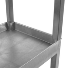 Luxor - Chariot utilitaire polyvalent à trois plateaux cuvettes Luxor TUFFY XL - 32" L x 18" P - gris-Construit avec des pieds en chlorure de polyvinyle gris pour renforcer la robustesse et résister à l'usure dans les environnements actifs