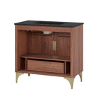 Modway - Daylight 36" Vanette de salle de bain - Noyer noir-Assemblée requise