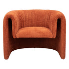 Zuo - Viana Fauteuil d’appoint - Orange brûlé-Texture ultra douce et confortable