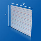 Flipside Products - Tapis d'apprentissage effaçable à sec, ligné/uni recto-verso rouge et bleu, 9 po x 12 po, paquet de 48-Surface de haute qualité facile à nettoyer.