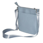 Nicci - Sac à bandoulière pour femme avec poche avant zippée - Bleu -Poche fendue à l'arrière avec fermeture à bouton-pression magnétique