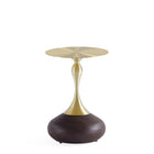 Manhattan Comfort - Lot de 2 tables d’appoint Patchin 40 cm modernes - Marron et doré-Livré chez vous entièrement assemblé Aucun assemblage requis
