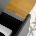 HOMCOM - Buffet 47,2 po L, armoire de rangement, gris foncé-Sangles de sécurité anti-basculement incluses 