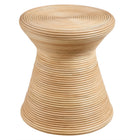 Modway - Tavi Sablier Rotin naturel Table d’appoint ronde - Naturel-Conception en rotin