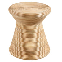 Modway - Tavi Sablier Rotin naturel Table d’appoint ronde - Naturel-Conception en rotin