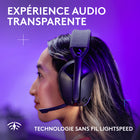 Logitech - G321 LIGHTSPEED, casque gaming Bluetooth sans fil - Noir-Compatibilité Bluetooth: prêt à l’emploi pour un accès rapide au chat Discord, aux jeux mobiles, à la musique et plus encore, il est parfait pour le gaming en Bluetooth en déplacement