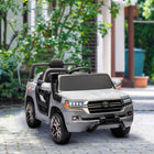 Qaba - Voiture RC électrique Toyota sous licence 12V pour enfants - gris-Centre multimédia pour divertir les enfants 