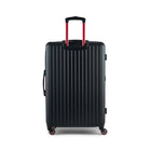 Reebok - Valise à roulettes pivotantes à coque rigide 30 po Hoop - Noir-Doublure signature à l’intérieur avec panneau de séparation, poches pratiques et sangles de maintien pour garder le contenu organisé et en place