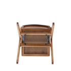 Manhattan Comfort - Lot de 4 chaises pliantes de salle à manger Lambinet 53 cm style industriel chic - Nature-10