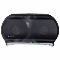 San Jamar - Distributrice de papier toilette à deux rouleaux géants - 19,29 po L x 5,5 po P x 11,83 po H- noir-Une solution économique