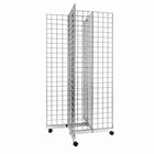 Wamaco - Kit de base quadrillée 4-WAY avec Quatre panneaux quadrillés 2 pi x 4 pi - Chrome-Kit tout-en-un - Inutile de chercher quelles pièces de grille s'assemblent entre elles, car une fois monté, ce kit offre un présentoir fonctionnel à 4 côtés.