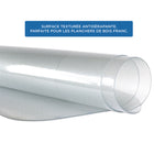 Mount-It! - Tapis de chaise pour sol dur avec rebord, 35,5 po x 47 po, vinyle transparent-Dimensions : 35,5 po x 47 po