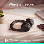 Logitech - Zone 300 casque Bluetooth sans fil avec microphone anti-parasite -Graphite-Utilisation tout au long de la journée: ce casque dispose de suffisamment d’autonomie pour toute la journée, jusqu’à 20 heures d’écoute et 16 heures de conversation avec une charge complète, ajoutez jusqu’à 1 heure de conversation avec une charge rapide de 5 minutes