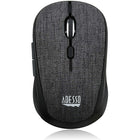 Adesso - iMouse S80B sans Fil Tissu de la Mini-Souris Optique - Noir-Capteur Optique