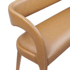 Modway - Pinnacle Cuir végane Banc d’accent - Tan-8
