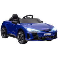 Aosom - Voiture électrique pour enfants 12v 3,1 mph avec télécommande - bleu marine-Audi RS e-tron GT 12V sous licence garantit un design authentique 