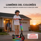 Gyrocopters - Trottinette électrique pour enfants Flash KidZ - Vitesse 19 km/h - Autonomie 11 km - Éclairage LED - Rouge-Le Flash KidZ répond aux normes les plus strictes en matière de sécurité électrique . la batterie et le système moteur sont protégés contre les risques, offrant ainsi aux parents une tranquillité d'esprit totale