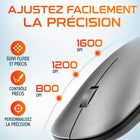 Delton - Ensemble clavier et souris sans fil ultra-fin K100 - argent-Économisez la batterie grâce à la fonction d'économie d'énergie automatique de notre clavier silencieux, qui s'active après 10 minutes d'inactivité.