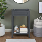 Modway - Altura 24" Armoire de toilette de salle de bain (lavabo non inclus) - Gris-Assemblée requise