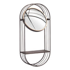 Zuo - Étagère miroir Saroni - Gris antique-Garantie limitée de 3 ans