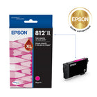 Epson - T812 Cartouche d'encre - Grande capacité - Magenta-Manipulation sans souci - impressions résistantes au maculage, à la décolouration et à l’eau