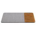 General Supply Goods + Co - Chargeur sans fil 10 W - tapis de souris enroulable - Cognac-Cuir végétalien lisse