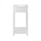 Modway - Altura 24" Vanette de salle de bain - Blanc blanc-Capsules de pied non marquées
