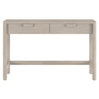 Hudson&Canal - Bureau Fern 48 po - Aulne blanc-Fabriqué à partir de matériaux MDF robustes dans une finition blanche en aulne fabriquée à la main